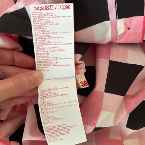 Marni Pieces Poplin Checked button down cotton long sleeve shirt / size 38 or 4 - Picture 13 of 16